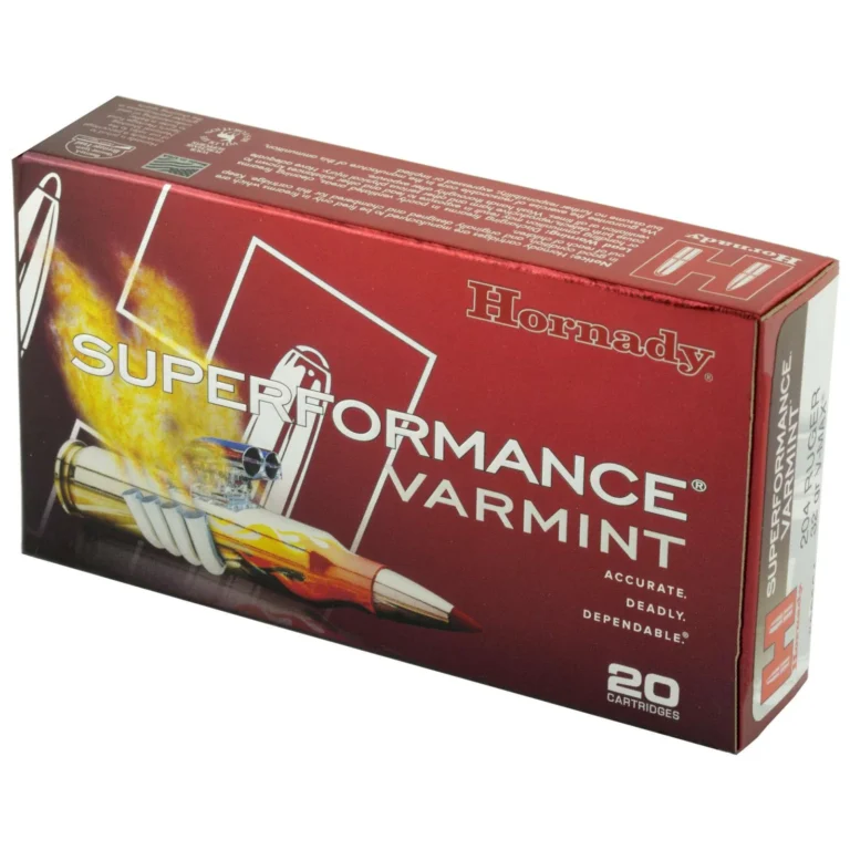 HORNADY SUPERFORMANCE VARMINT AMO 204 RUGER 32GR V-MAX SPF 20RD (10 BOX CASE)