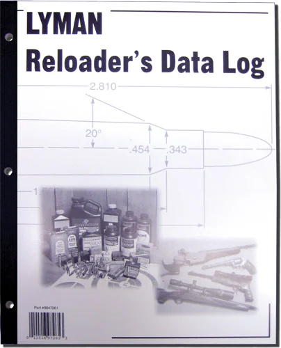 LYMAN RELOADER'S LOG BOOK - 50 PAGES
