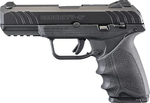 RUGER SECURITY-9 9MM LUGER - ADJ 10-SHOT BLUED HOGUE HANDAL