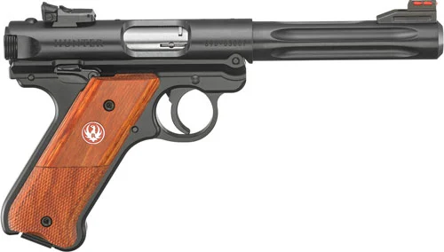 RUGER MARK IV HUNTER 22LR - 5.5" BLUE FLUTED ADJ. LAMINATD - Image 3