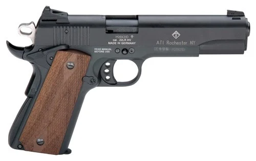 GERMAN SPORT 1911 22LR - 5" BLACK/FAUX WOOD GRIPS 10RD