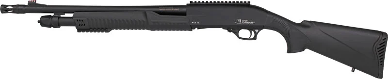 IVER JOHNSON PUMP 12GA 3" 18" - MUZZLE BRAKE BLUED SYNTHETIC - Image 2