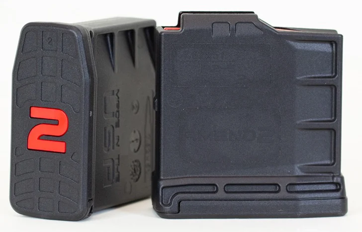 AMEND2 AICS 7.62X51 SHORT ACTION 5RD BLACK POLYMER MAGAZINE( 50 PER CASE )